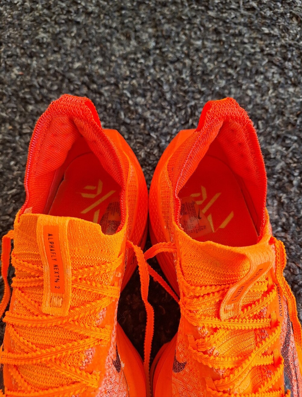Nike Air Zoom Alphafly NEXT% 2 Women's Shoes Orange/Black AtomKnit US 9.5 - Picture 9 of 14